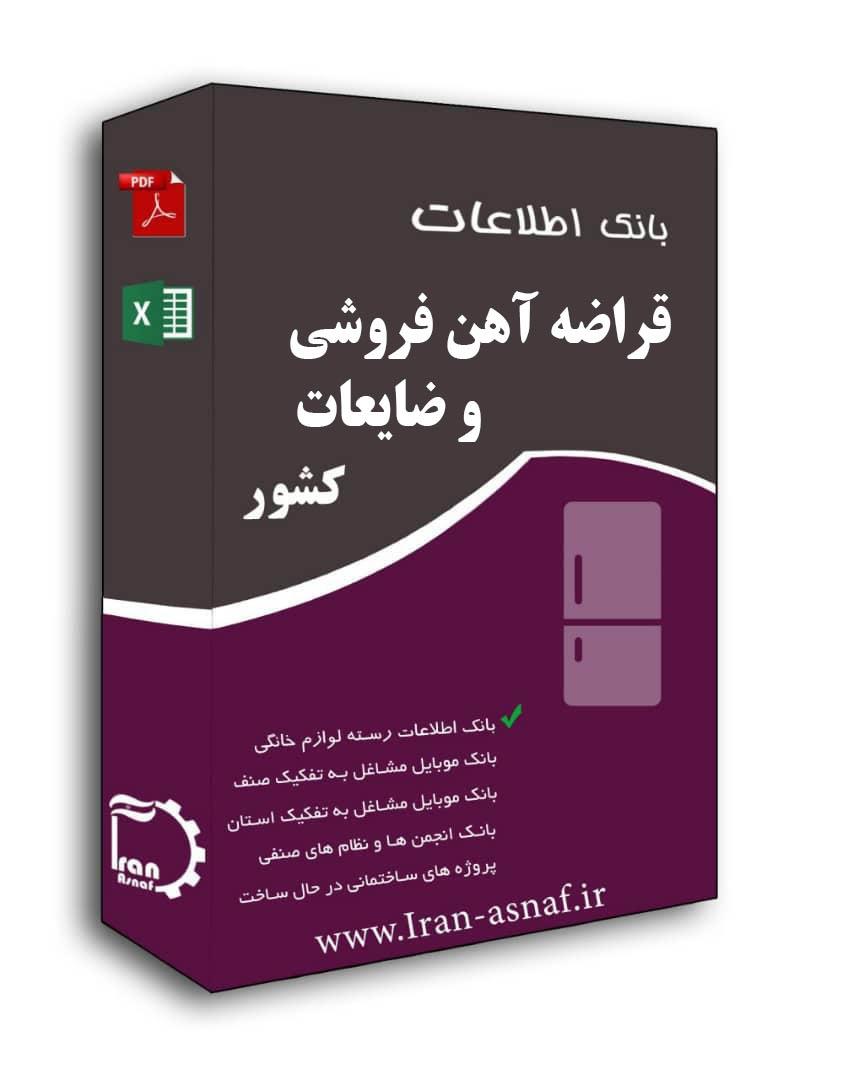 بانک اطلاعات قراضه آهن فروشی و ضایعات  کشور